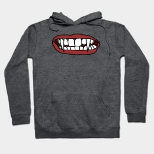 Vampire Mouth a Halloween Horror Hoodie